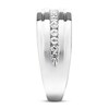 Thumbnail Image 2 of Previously Owned Men's Diamond Wedding Band 1/2 ct tw Round-cut 10K White Gold