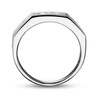 Thumbnail Image 4 of Previously Owned Men's Diamond Wedding Band 1/2 ct tw Round-cut 10K White Gold