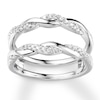 Thumbnail Image 1 of Previously Owned Diamond Enhancer Ring 1/5 ct tw Round-cut 14K White Gold