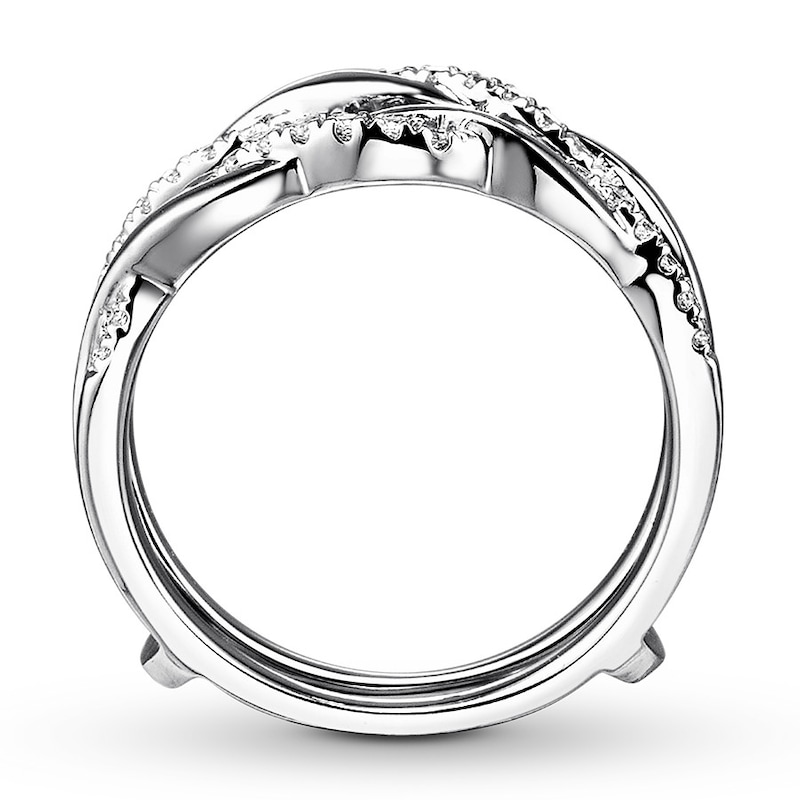 Main Image 2 of Previously Owned Diamond Enhancer Ring 1/5 ct tw Round-cut 14K White Gold