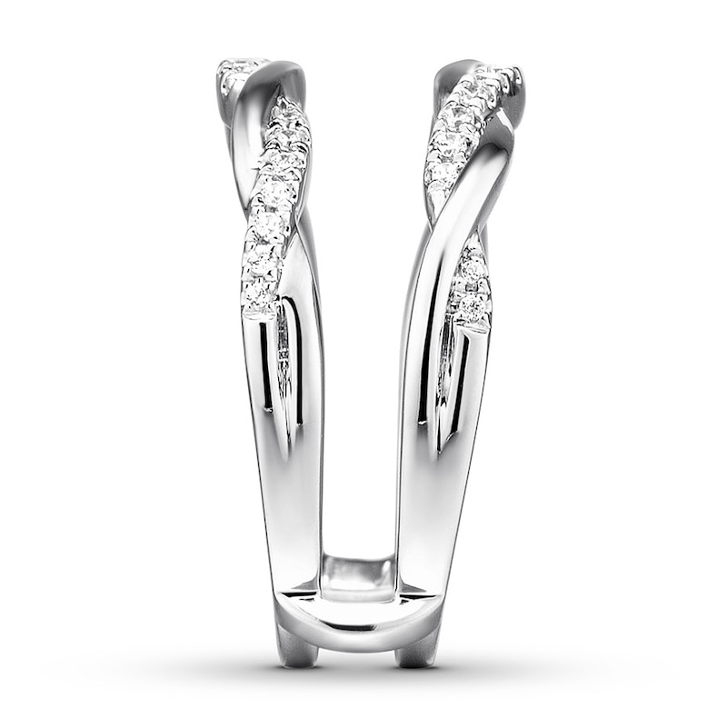 Main Image 3 of Previously Owned Diamond Enhancer Ring 1/5 ct tw Round-cut 14K White Gold