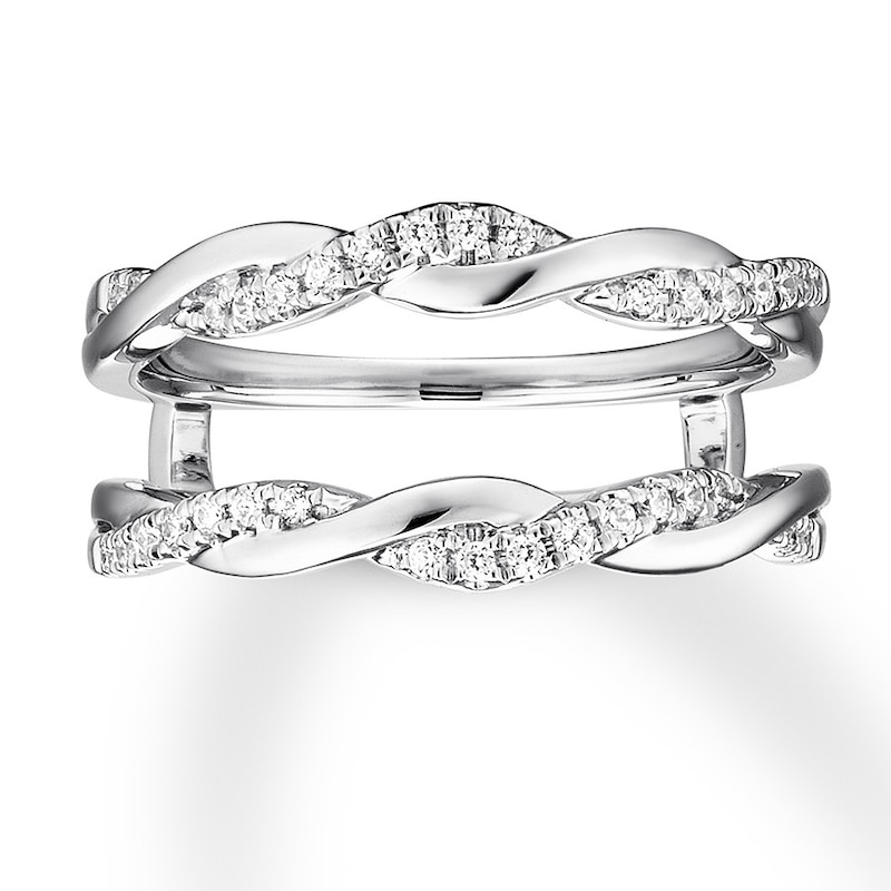 Main Image 4 of Previously Owned Diamond Enhancer Ring 1/5 ct tw Round-cut 14K White Gold