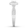 Thumbnail Image 2 of Previously Owned Diamond Engagement Ring 1 ct tw Princess & Round-cut 14K White Gold