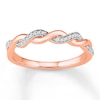 Thumbnail Image 1 of Previously Owned Diamond Anniversary Band 1/10 ct tw Round-cut 10K Rose Gold