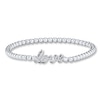 Thumbnail Image 1 of Previously Owned Love Stretch Bracelet 1/10 cttw Diamond Sterling Silver