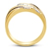 Thumbnail Image 2 of Previously Owned Men's Brown Diamond Wedding Band 1/2 ct tw Round-cut 10K Yellow Gold