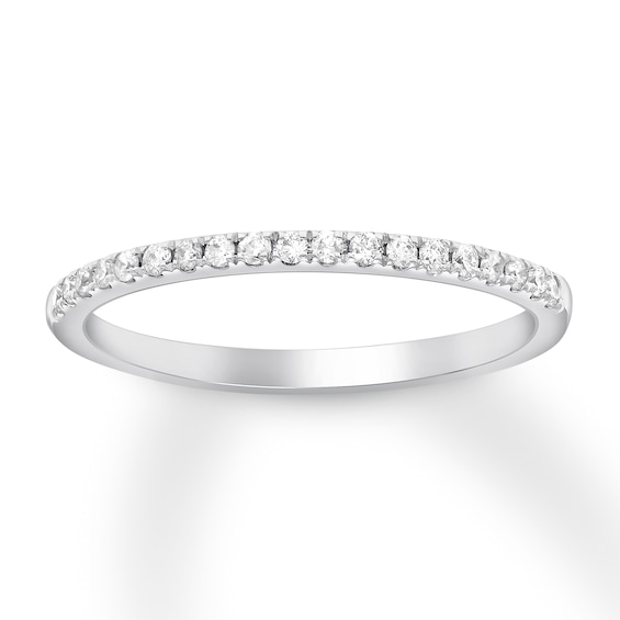 Previously Owned Diamond Wedding Band 1/6 ct tw Round-cut 10K White Gold