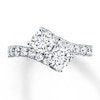 Thumbnail Image 4 of Previously Owned Ever Us Two-Stone Anniversary Ring 2-1/2 ct tw Round-cut Diamonds 14K White Gold