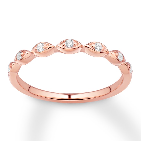 Previously Owned Diamond Wedding Band 1/ ct tw Round-cut 14K Rose Gold