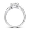 Thumbnail Image 3 of Previously Owned Ever Us Two-Stone Diamond Anniversary Ring 1 ct tw Round-cut 14K White Gold