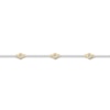Thumbnail Image 2 of Previously Owned Diamond Circle Anklet Sterling Silver & 10K Yellow Gold 10"