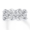 Thumbnail Image 1 of Previously Owned Anniversary Band 1/10 ct tw Round-cut Diamonds Sterling Silver