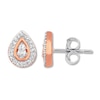 Thumbnail Image 1 of Previously Owned Diamond Teardrop Earrings 1/8 ct tw 10K Rose Gold
