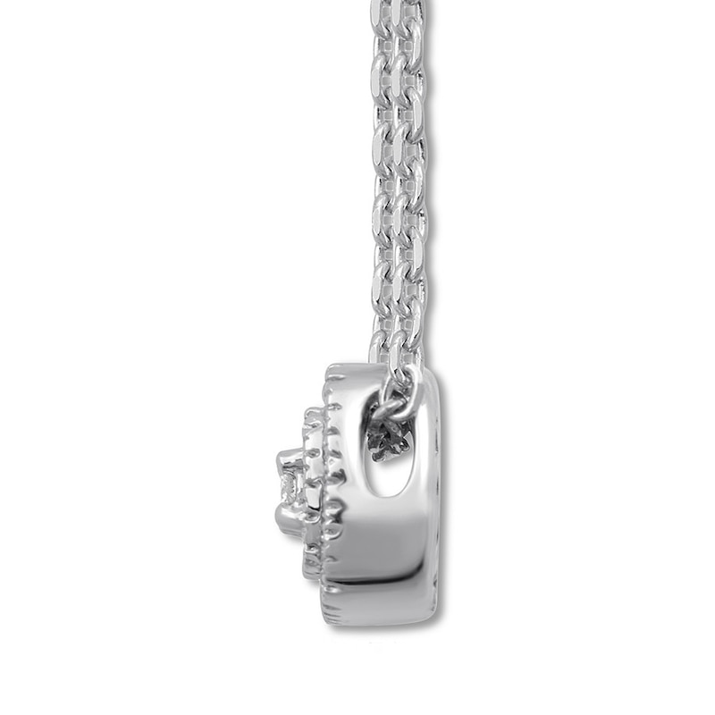 Main Image 2 of Previously Owned Diamond Fashion Necklace 1/10 ct tw Sterling Silver