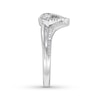 Thumbnail Image 3 of Previously Owned Interwoven Diamond Ring 1/10 ct tw Round-cut Sterling Silver
