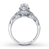 Thumbnail Image 2 of Previously Owned Diamond Engagement Ring 1 ct tw Round-cut 14K White Gold Size 3.75