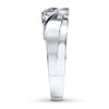 Previously Owned Men's Diamond Band 1/4 ct tw Round-cut 10K White Gold