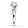 Thumbnail Image 3 of Previously Owned Diamond Engagement Ring 5/8 ct tw Princess & Round-cut 14K White Gold Size 3.25