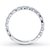 Thumbnail Image 2 of Previously Owned Diamond Anniversary Ring 1/10 ct tw Round-cut 14K White Gold - Size 10.5