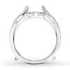 Thumbnail Image 2 of Previously Owned Diamond Enhancer Ring 1/2 ct tw Round-cut 14K White Gold Size 7.75