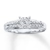 Thumbnail Image 1 of Previously Owned Diamond Engagement Ring 1/4 ct tw Round-cut 10K White Gold - Size 2.75