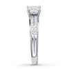 Thumbnail Image 3 of Previously Owned Diamond Engagement Ring 1/4 ct tw Round-cut 10K White Gold - Size 2.75