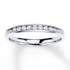 Thumbnail Image 1 of Previously Owned Diamond Wedding Band 1/4 ct tw Round-cut 10K White Gold Size 9.75