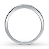 Thumbnail Image 2 of Previously Owned Diamond Anniversary Band 1/8 ct tw Round-cut 10K White Gold - Size 9.75