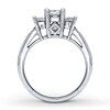 Thumbnail Image 2 of Previously Owned 3-Stone Diamond Ring 1-1/2 ct tw Princess-cut 14K White Gold Size 11.25