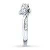 Thumbnail Image 2 of Previously Owned 3-Stone Diamond Engagment Ring 1/3 ct tw Round-cut 10K White Gold - Size 4.25