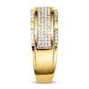 Thumbnail Image 3 of Previously Owned Men's Wedding Band 1/2 ct tw Round-cut Diamonds 10K Yellow Gold Size 10
