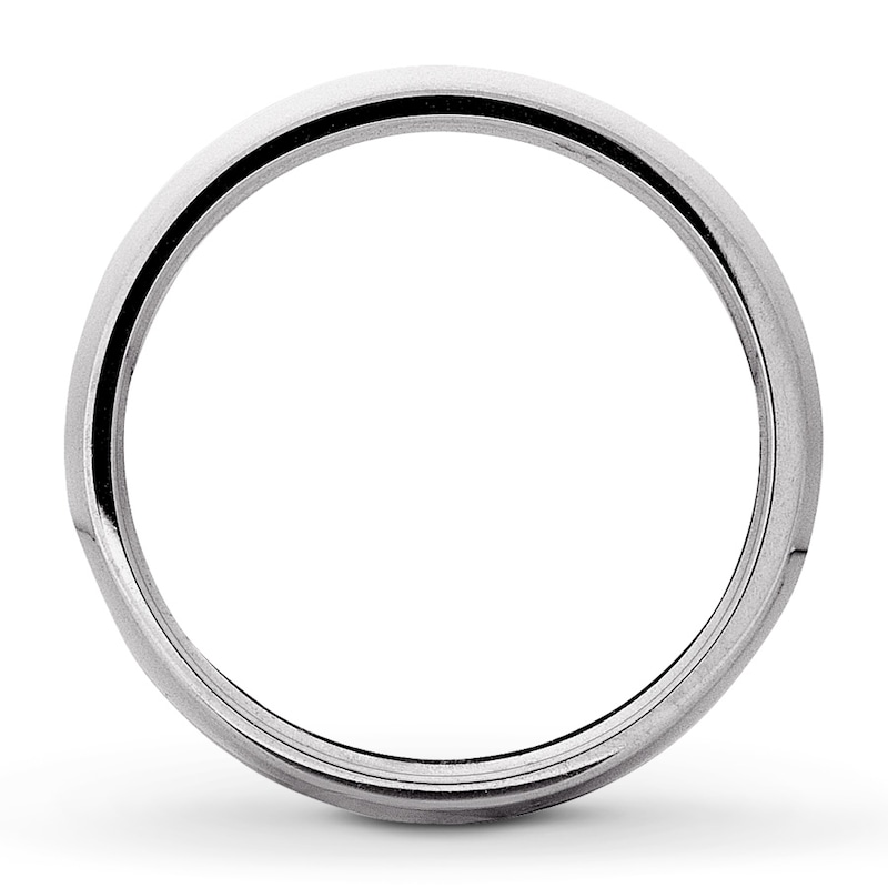 Main Image 2 of Previously Owned Diamond Anniversary Band 1 ct tw Round-cut 14K White Gold - Size 10
