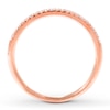 Thumbnail Image 2 of Previously Owned Diamond Wedding Band 1/10 ct tw Round-cut 14K Rose Gold Size 9.75