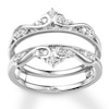 Thumbnail Image 1 of Previously Owned Diamond Insert Ring 1/4 ct tw Round-cut 14K White Gold Size 10.75