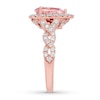 Thumbnail Image 3 of Previously Owned Neil Lane Morganite Engagement Ring 3/4 ct tw Round-cut Diamonds 14K Rose Gold - Size 4.5
