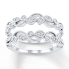 Thumbnail Image 1 of Previously Owned Diamond Enhancer Ring 1/6 ct tw Round-cut 14K White Gold Size 11