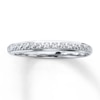 Thumbnail Image 1 of Previously Owned Diamond Accent Wedding Band Round-cut 10K White Gold Size 3
