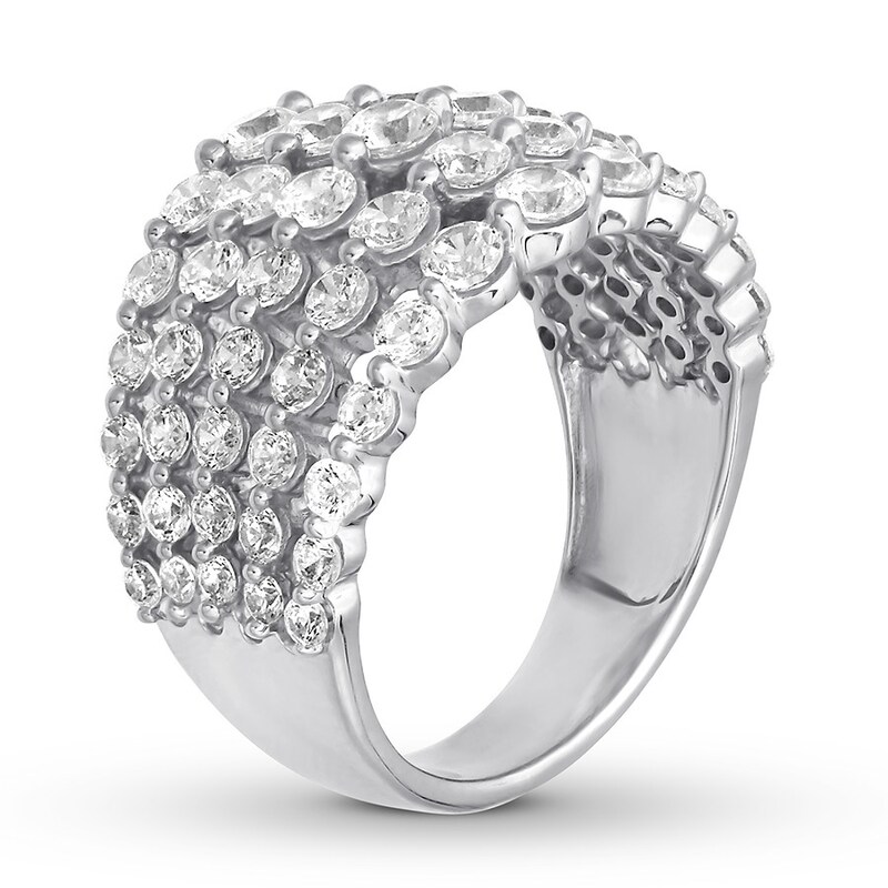 Main Image 3 of Previously Owned Diamond Ring 2-1/2 ct tw Round-cut 10K White Gold Size 9