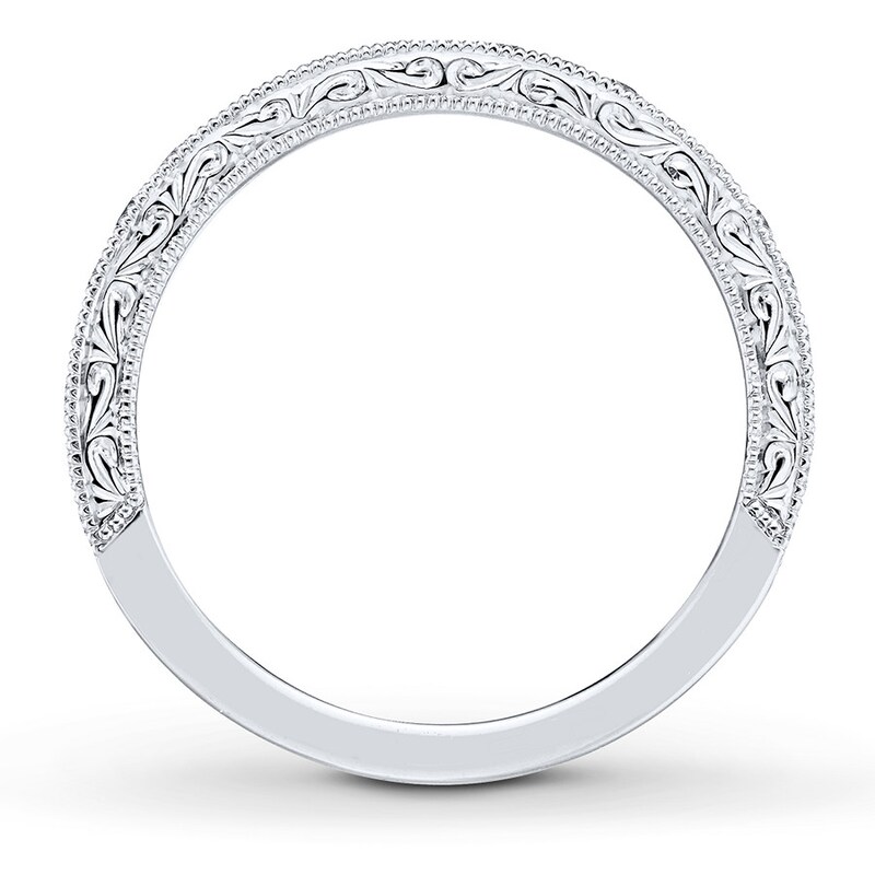 Main Image 2 of Previously Owned Neil Lane Wedding Band 1/3 ct tw Round-cut Diamonds 14K White Gold - Size 4.5