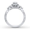 Thumbnail Image 2 of Previously Owned Neil Lane Engagement Ring 1-3/8 ct tw Marquise & Round-cut Diamonds 14K White Gold - Size 9.5
