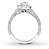 Thumbnail Image 2 of Previously Owned Neil Lane Engagement Ring 1-1/6 ct tw Round-cut Diamonds 14K White Gold - Size 3.75