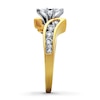 Thumbnail Image 1 of Previously Owned Diamond Engagement Ring 3/4 ct tw Marquise & Round-cut 14K Yellow Gold - Size 4