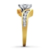 Thumbnail Image 2 of Previously Owned Diamond Engagement Ring 3/4 ct tw Marquise & Round-cut 14K Yellow Gold - Size 4