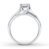 Thumbnail Image 2 of Previously Owned Diamond Engagement Ring 1 ct tw Princess & Round-cut 14K White Gold Size 3.25