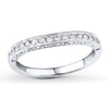 Thumbnail Image 1 of Previously Owned Diamond Wedding Ring 1/8 ct tw Round-cut 14K White Gold Size 9.75