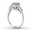 Thumbnail Image 2 of Previously Owned Diamond Ring 1/4 ct tw Princess & Round-cut 10K White Gold Size 11