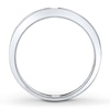 Thumbnail Image 2 of Previously Owned Diamond Wedding Band 1/8 ct tw Round-cut 14K White Gold Size 10.25