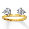 Thumbnail Image 1 of Previously Owned Diamond Enhancer Ring 1/2 ct tw Baguette & Round-cut 14K Yellow Gold Size 4.25
