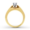 Thumbnail Image 2 of Previously Owned Diamond Engagement Ring 5/8 ct tw Round-cut 14K Yellow Gold Size 10.75