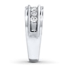 Thumbnail Image 3 of Previously Owned Men's Wedding Band 1/2 ct tw Round-cut Diamonds 10K White Gold - Size 7.5